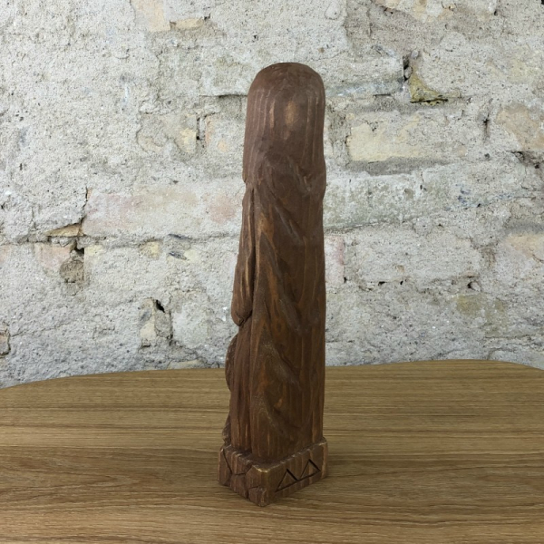 Frigg, 25cm Götterfigur handgeschnitzt aus Lindenholz, Unikat