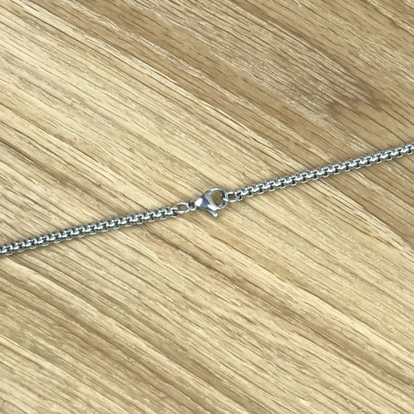 Erbskette 3 mm, Edelstahl, 60 cm