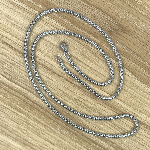 Erbskette 3 mm, Edelstahl, 45 cm