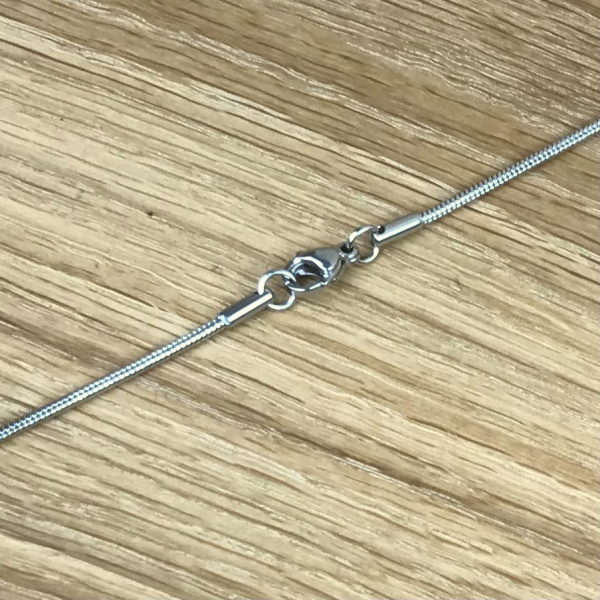 Schlangenkette 2,8 mm, Edelstahl, 55 cm