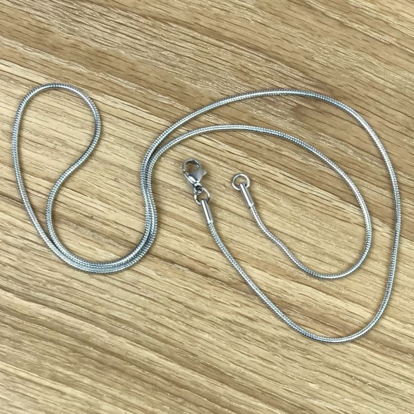 Schlangenkette 2,8 mm, Edelstahl, 55 cm