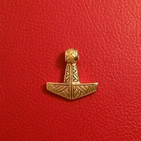 Thorshammer Amulett "Ásabragr" Bronze