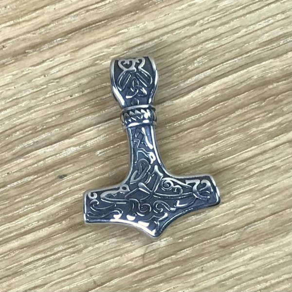 Thorshammer Amulett "Örlöghöfuð" Edelstahl