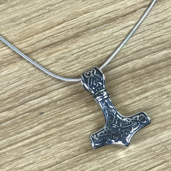 Thorshammer Amulett "Örlöghöfuð" Edelstahl