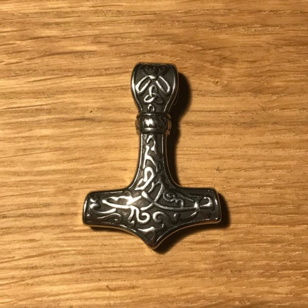 Thorshammer Amulett "Örlöghöfuð" Edelstahl