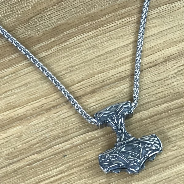 Thorshammer Amulett "Herkir", Edelstahl