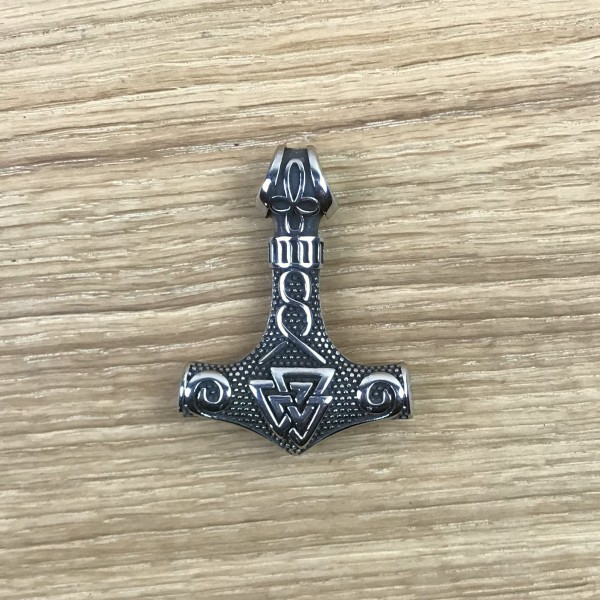 Thorshammer Amulett "Thrígeitir", Edelstahl