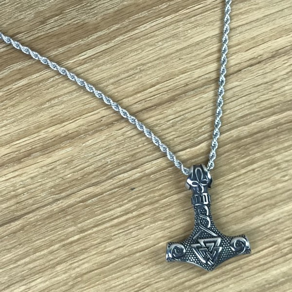 Thorshammer Amulett "Thrígeitir", Edelstahl