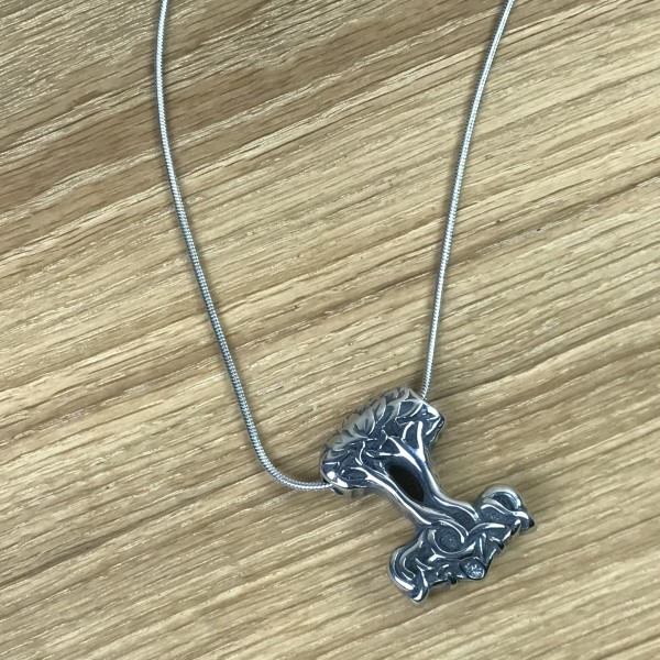 Thorshammer Amulett "Járnviðr", Edelstahl