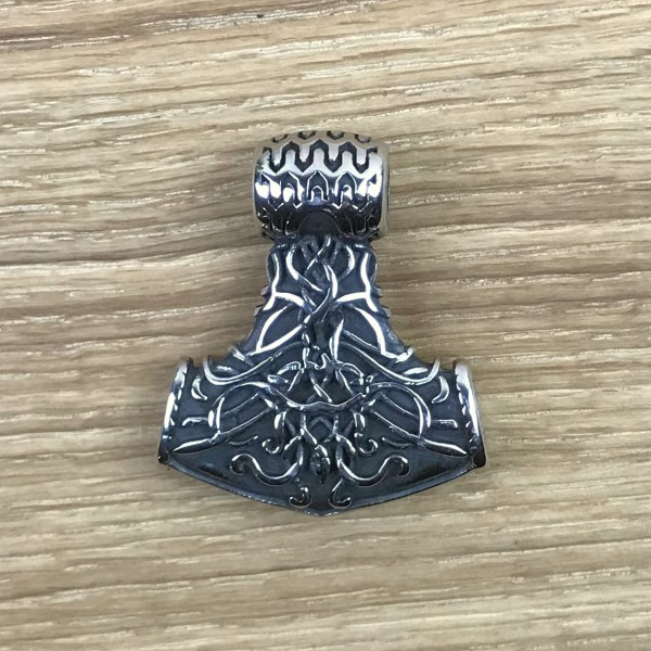 Thorshammer Amulett "Myrkviðr", Edelstahl