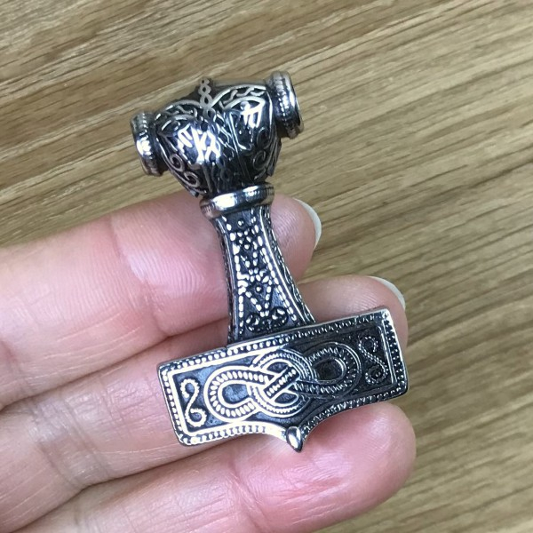 Thorshammer Amulett "Erikstorp" interpretiert, Edelstahl