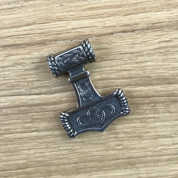 Thorshammer Amulett "Lykkjahringur", Edelstahl