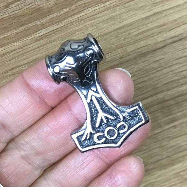 Thorshammer Amulett "GripniR", Edelstahl