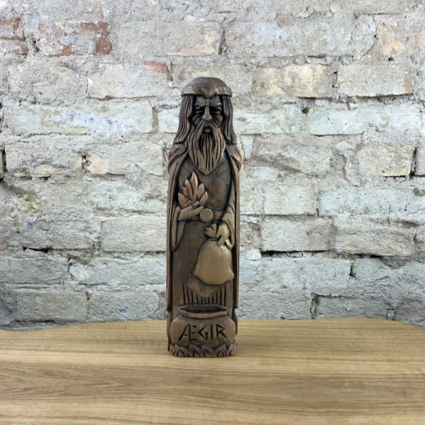 Ägir Figur 26 cm handgeschnitzt aus Lindenholz, Unikat