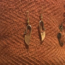 Ohrhänger eisenzeitliches Messer, Bronze