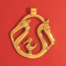 Drachenpaar bronzezeitlich, Bronze