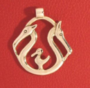 Drachenköpfe bronzezeitlich, Silber