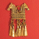 Pferdchen-Klapperamulett Bronze