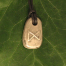 Dagaz Runenamulett aus Zinn