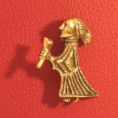 Brosche mit Walküren- oder Frauendarstellung