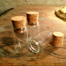 Korkglas für Räucherstoffe, 25 ml Inhalt, 3 Stück