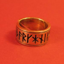 Ring mit 16er-Futhark bronze, klein