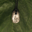 Thurisaz Runenamulett aus Zinn