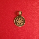 Ægishjálmr / Schutzzeichen Amulett, Bronze
