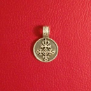 Isländischer Ástarstafur Liebeszauber Amulett, Silber