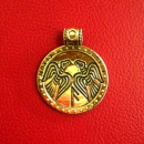 Amulett mit Odins Raben, Bronze