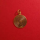 Labyrinth-Amulett, bronze