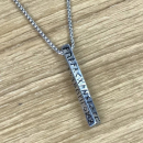 Runenstab mit Runen der 24er Runenreihe, Edelstahl