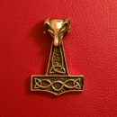 Thorshammer Amulett "Tanngnjóstr" groß, Bronze