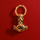 Thorshammer Amulett "Hjalmr" mit Ringöse, Bronze