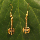 Ohrhänger Doppelaxt, Bronze